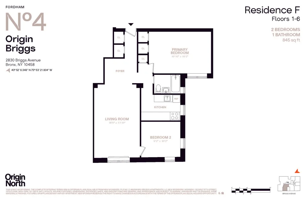 Unit for sale at 2830 BRIGGS Avenue, Bronx, NY 10458