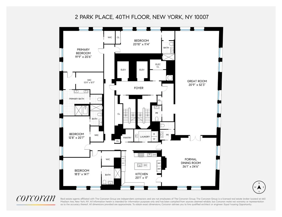 Unit for sale at 2 PARK Place, Manhattan, NY 10007
