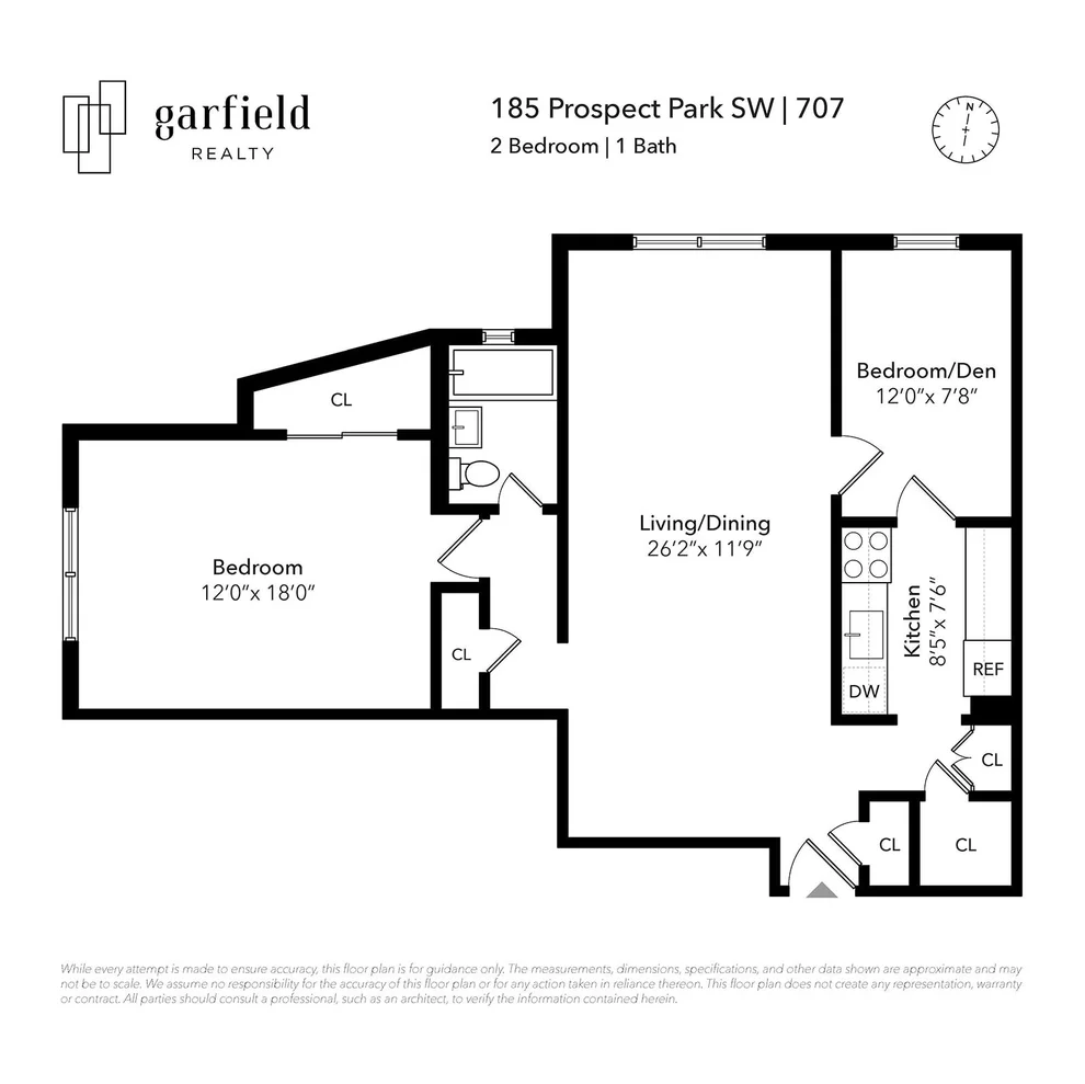 Unit for sale at 185 Prospect Park SW, Brooklyn, NY 11218