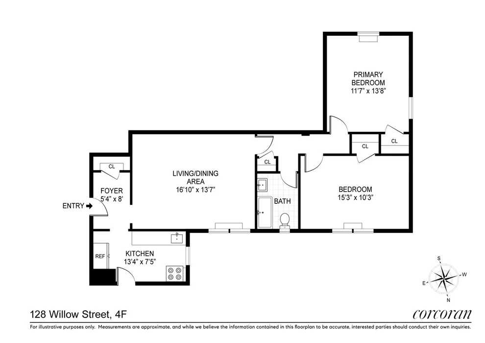 Unit for sale at 128 WILLOW Street, Brooklyn, NY 11201