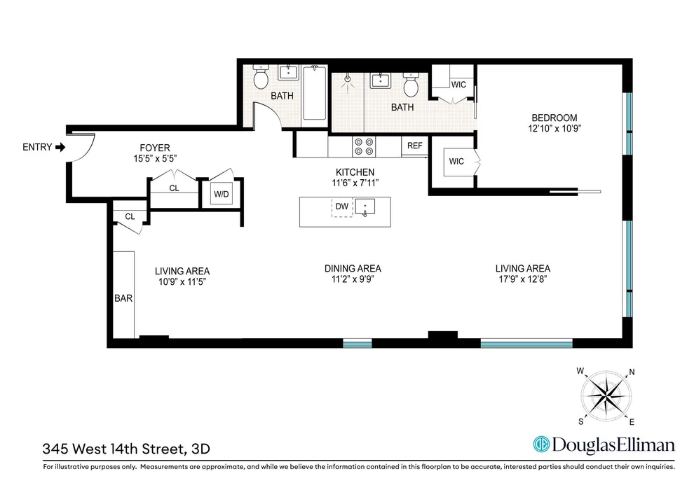 Unit for sale at 345 W 14TH Street, Manhattan, NY 10014