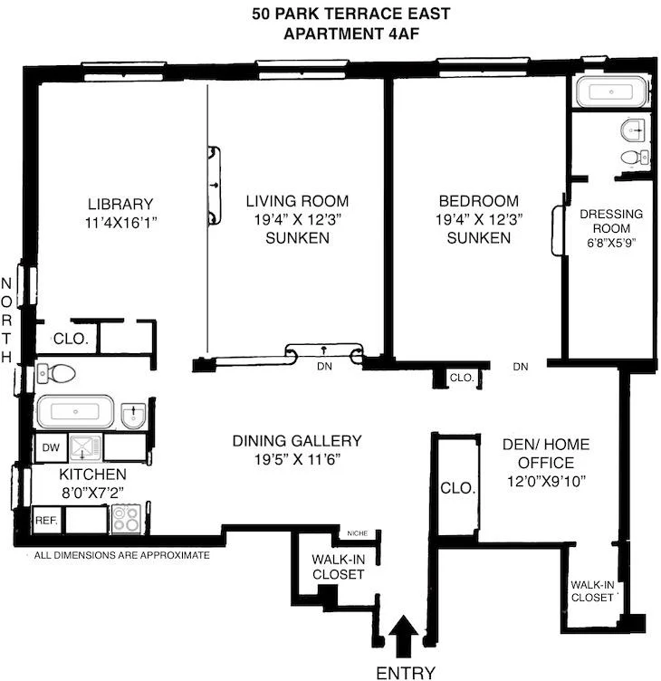 Unit for sale at 50 Park Terrace E, Manhattan, NY 10034