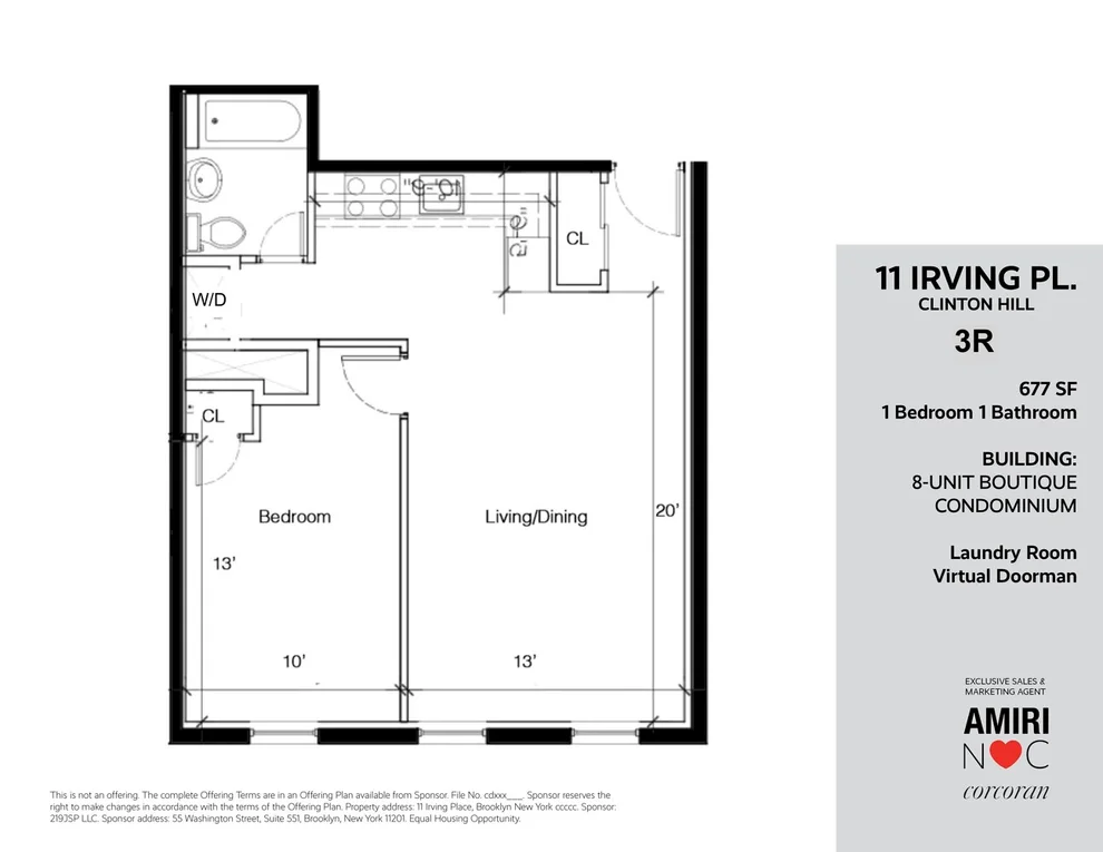 Unit for sale at 11 Irving Place, Brooklyn, NY 11238