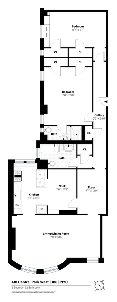 Unit for sale at 418 CENTRAL Park W, Manhattan, NY 10025