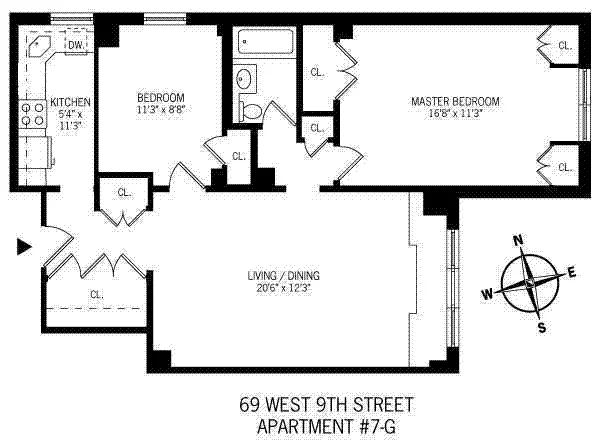 Unit for sale at 69 W 9TH Street, Manhattan, NY 10011