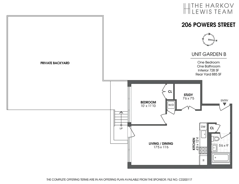 Unit for sale at 206 POWERS Street, Brooklyn, NY 11211