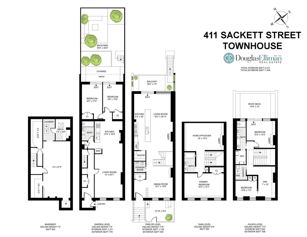 Unit for sale at 411 SACKETT Street, Brooklyn, NY 11231