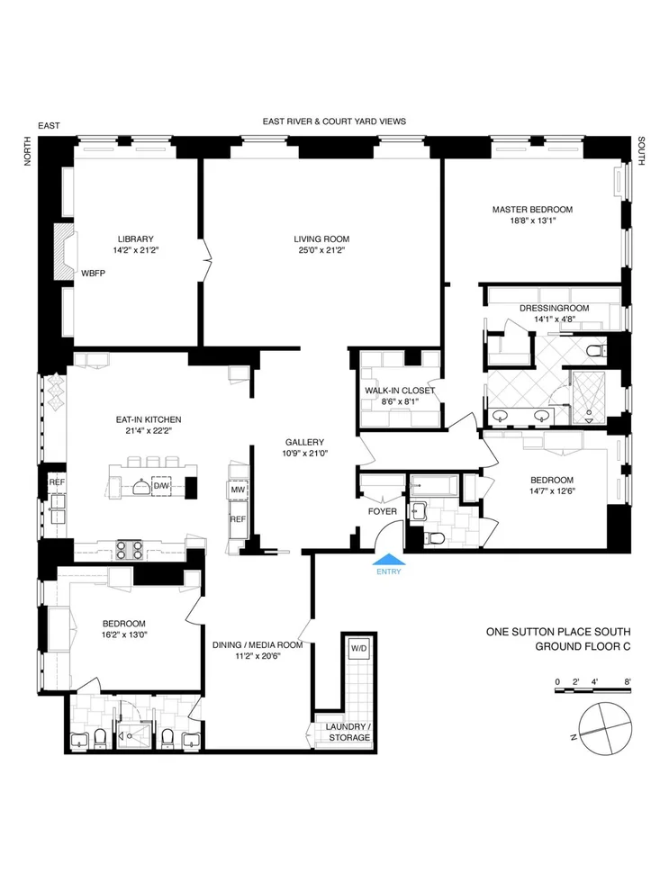 Unit for sale at 1 Sutton Place S, Manhattan, NY 10022