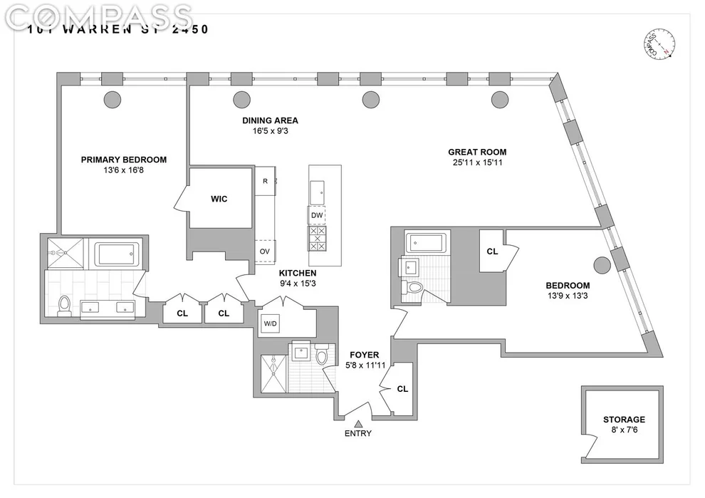 Unit for sale at 101 Warren Street, Manhattan, NY 10007