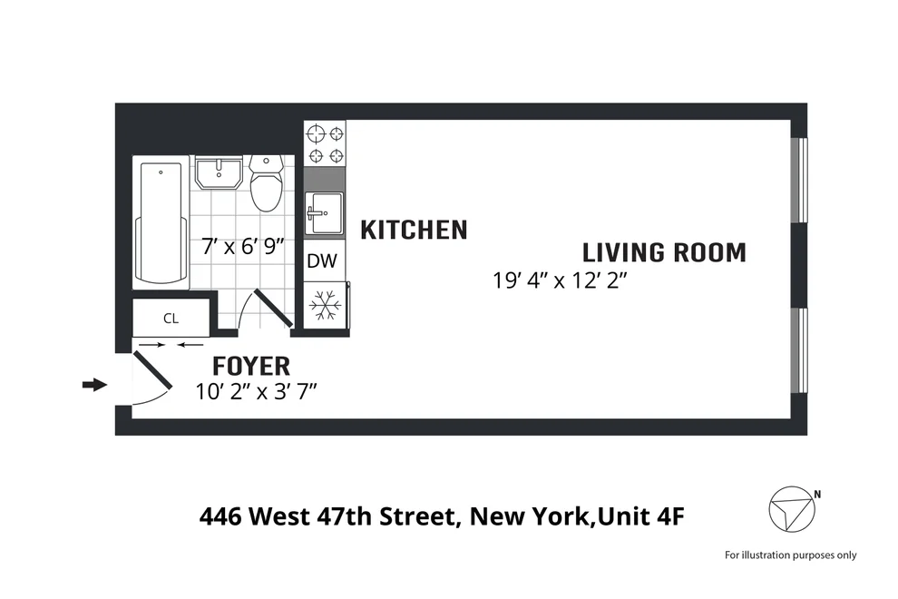 Unit for sale at 446 W 47TH Street, Manhattan, NY 10036