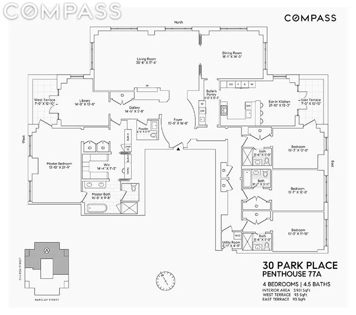Unit for sale at 30 Park Place, Manhattan, NY 10007