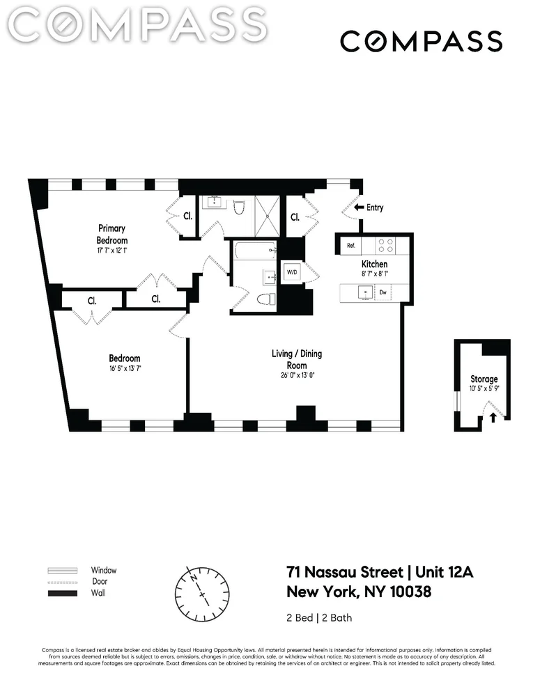 Unit for sale at 71 Nassau Street, Manhattan, NY 10038