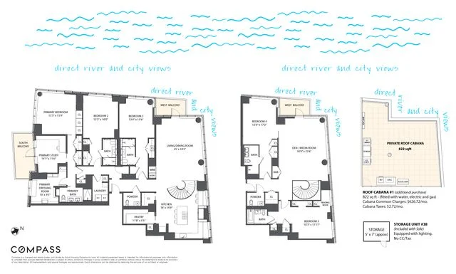 Unit for sale at 2 Northside Piers, Brooklyn, NY 11211