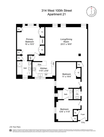 Unit for sale at 314 W 100th Street, Manhattan, NY 10025