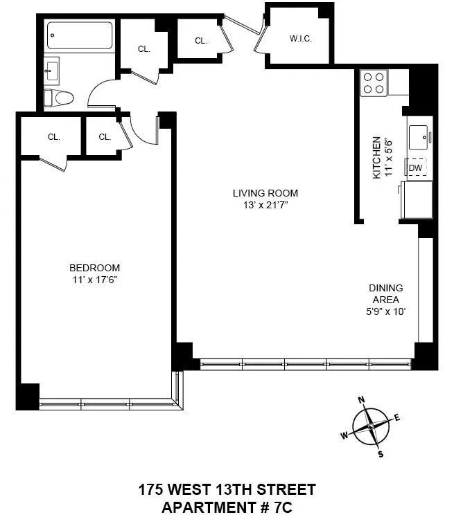 Unit for sale at 175 W 13th Street, Manhattan, NY 10011