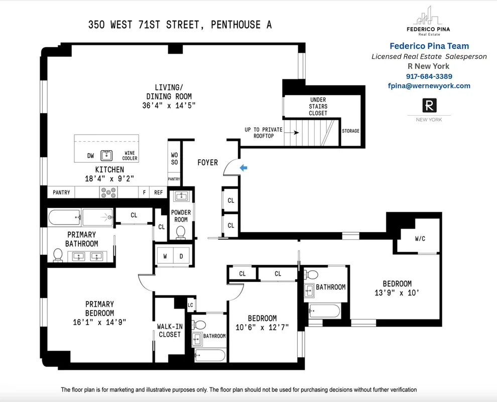 Unit for sale at 350 W 71st Street, Manhattan, NY 10023