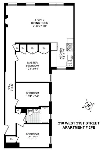 Unit for sale at 210 W 21st Street, Manhattan, NY 10011