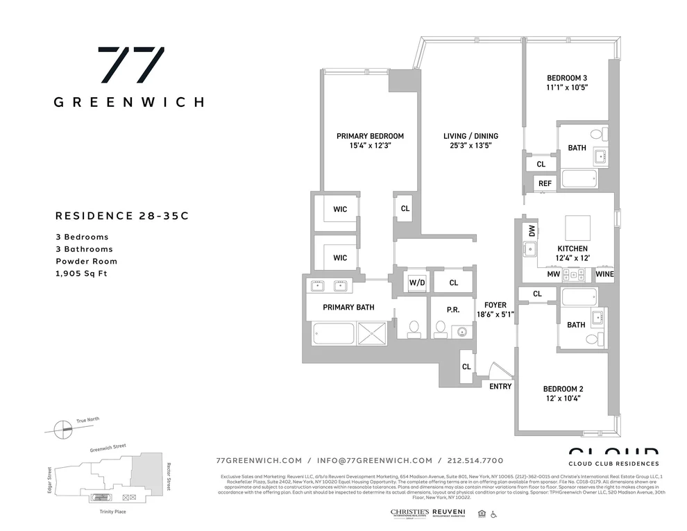 Unit for sale at 77 Greenwich Street, Manhattan, NY 10006