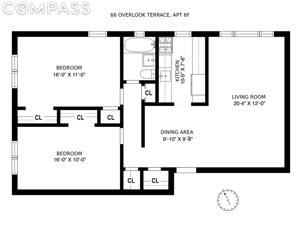 Unit for sale at 66 Overlook Terrace, Manhattan, NY 10040