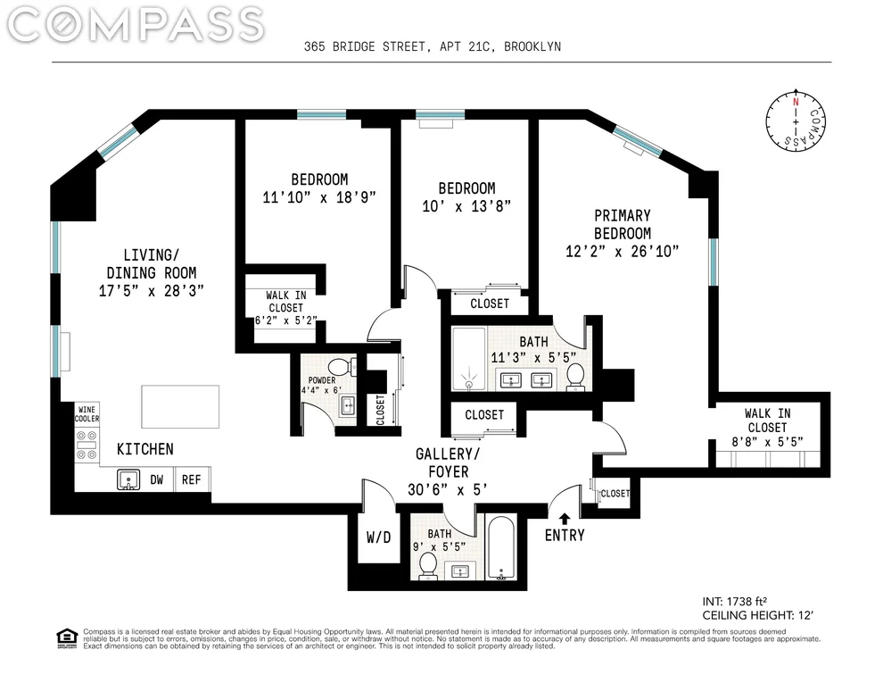 Unit for sale at 365 Bridge Street, Brooklyn, NY 11201