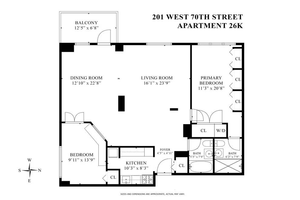 Unit for sale at 201 W 70TH Street, Manhattan, NY 10023