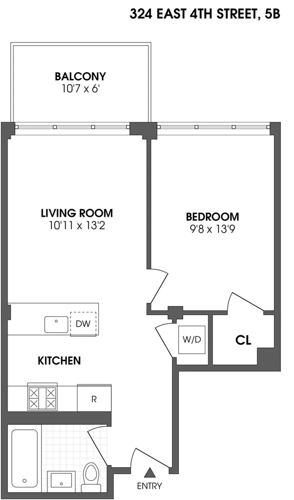Unit for sale at 324 E 4TH Street, Manhattan, NY 10009