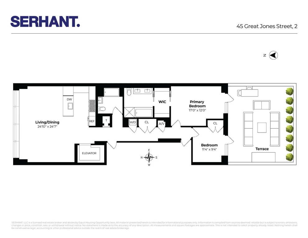 Unit for sale at 45 GREAT JONES Street, Manhattan, NY 10012