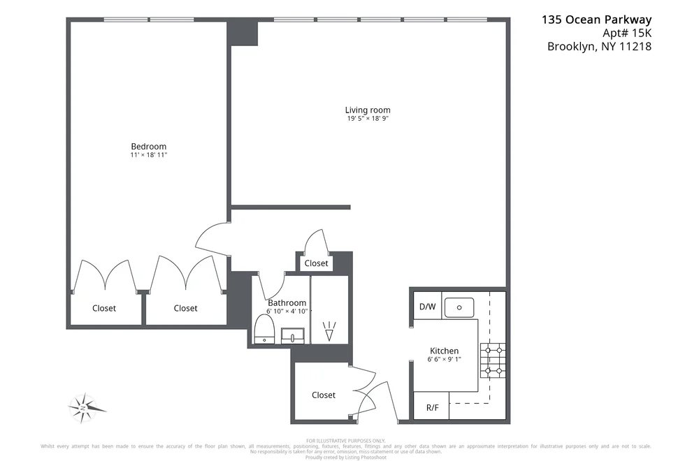 Unit for sale at 135 OCEAN Parkway, Brooklyn, NY 11218