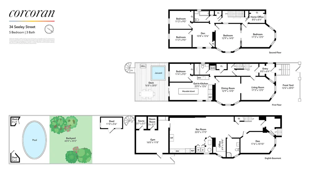 Unit for sale at 34 SEELEY Street, Brooklyn, NY 11218
