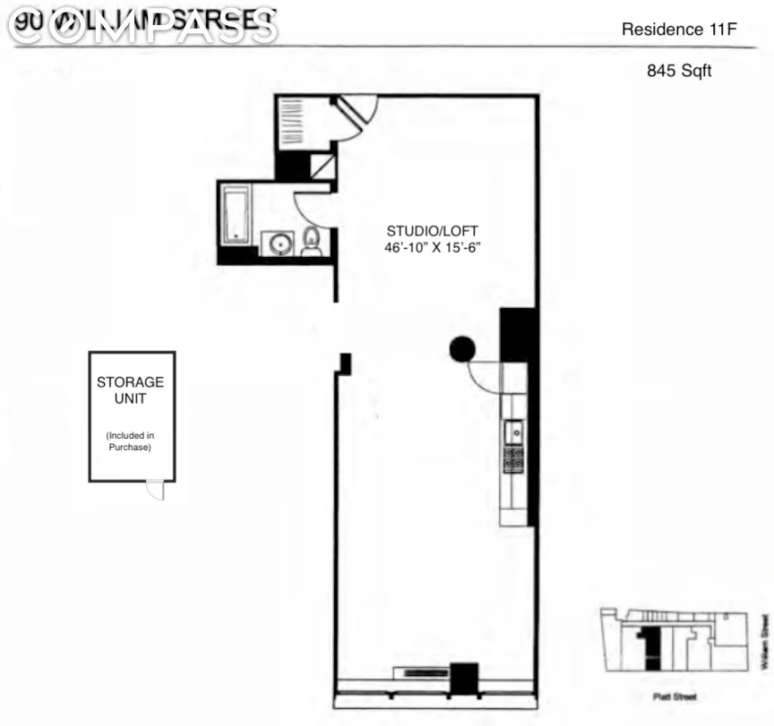 Unit for sale at 90 William Street, Manhattan, NY 10038
