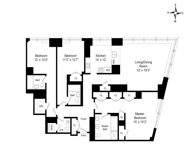 Unit for sale at 30 WEST Street, Manhattan, NY 10280