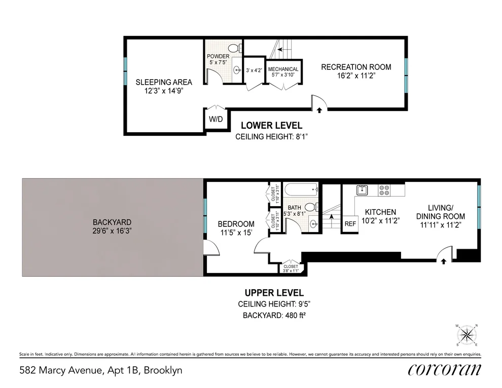 Unit for sale at 582 Marcy Avenue, Brooklyn, NY 11206