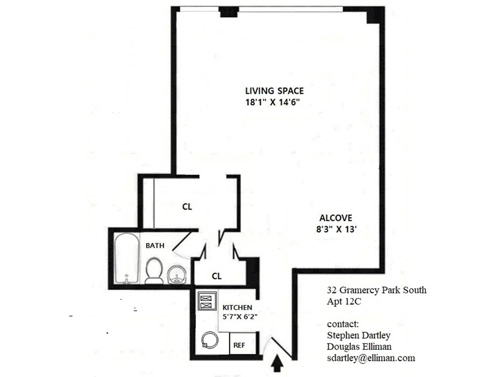 Unit for sale at 32 GRAMERCY Park S, Manhattan, NY 10003
