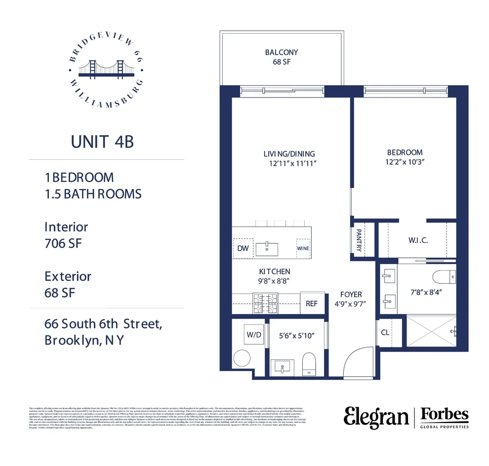 Unit for sale at 66 S 6th Street, Brooklyn, NY 11249