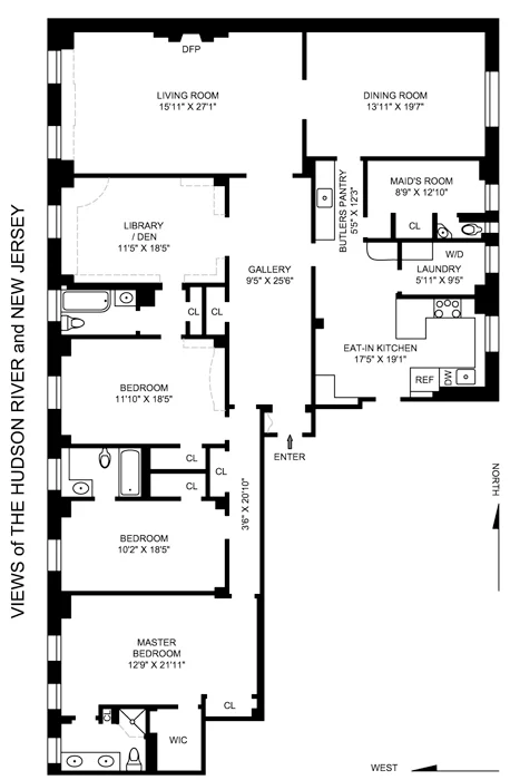 Unit for sale at 173 RIVERSIDE Drive, Manhattan, NY 10024