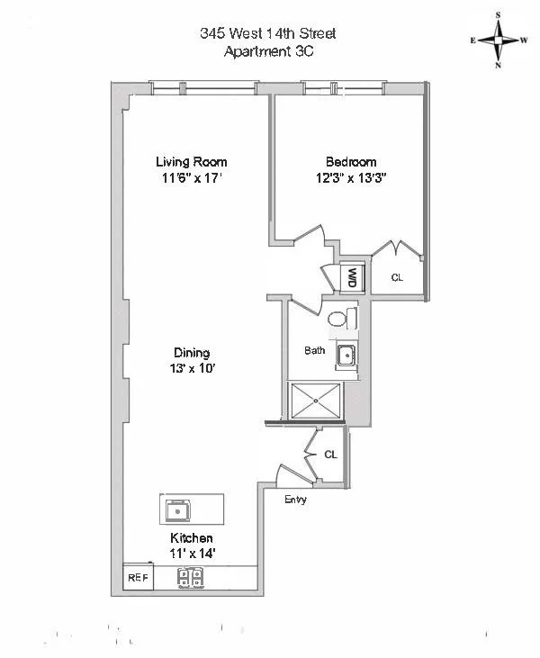 Unit for sale at 345 W 14TH Street, Manhattan, NY 10014