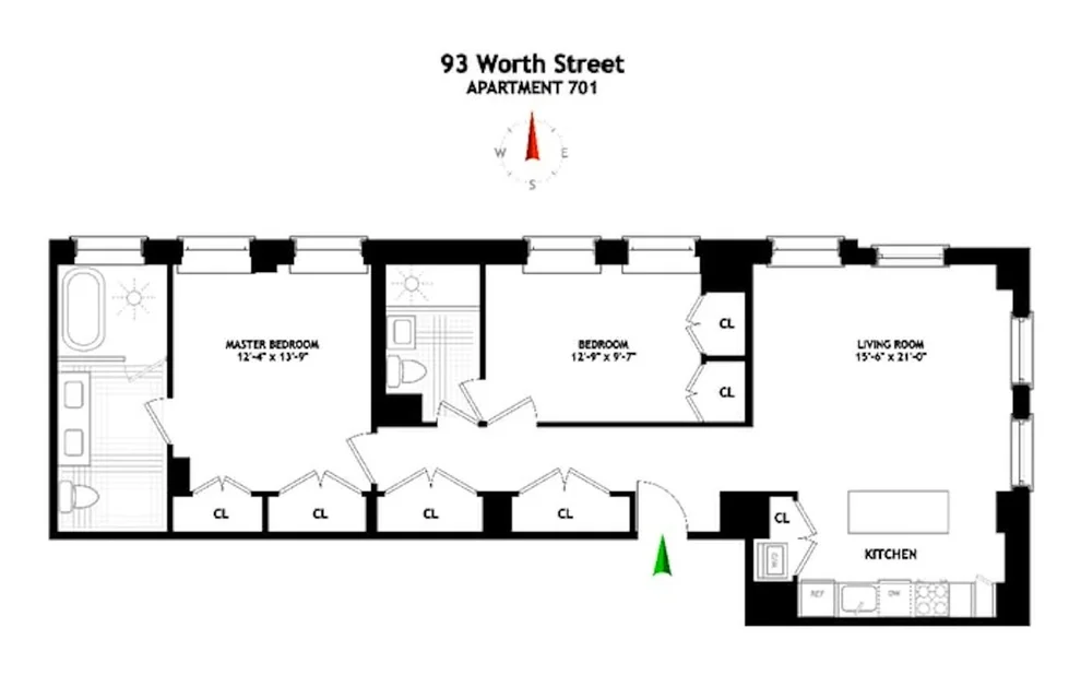 Unit for sale at 93 WORTH Street, Manhattan, NY 10013