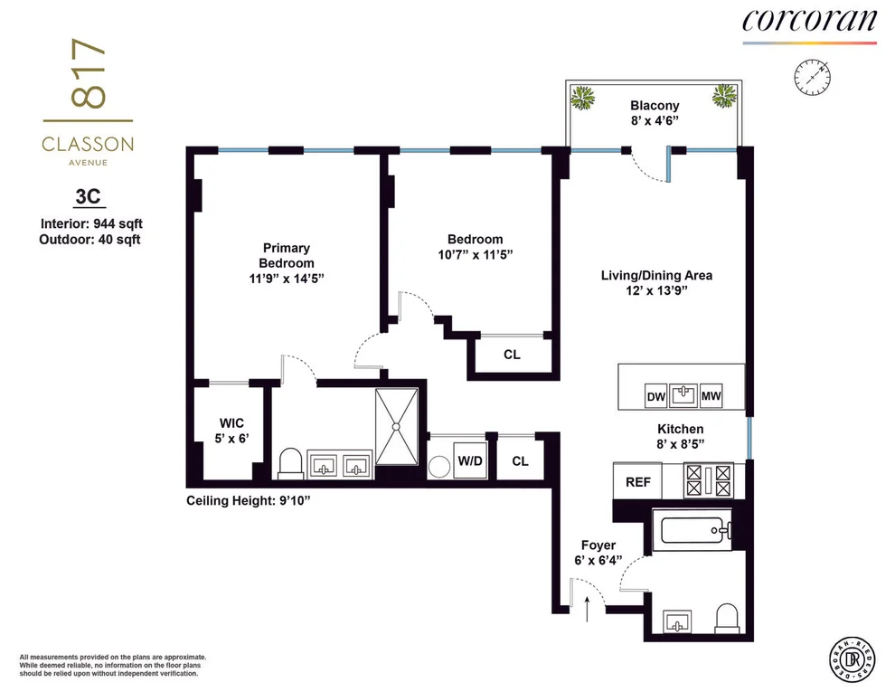 Unit for sale at 817 CLASSON Avenue, Brooklyn, NY 11238