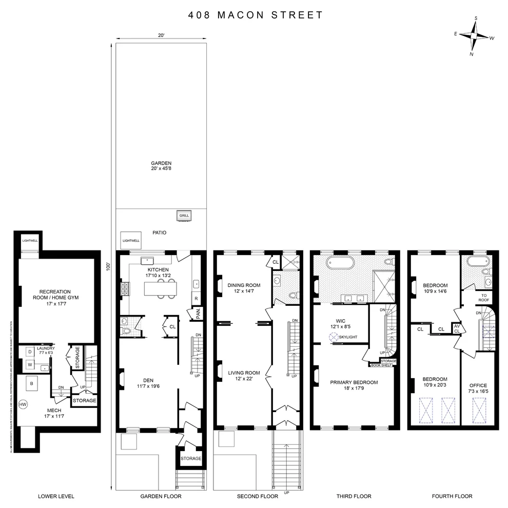 Unit for sale at 408 Macon Street, Brooklyn, NY 11233