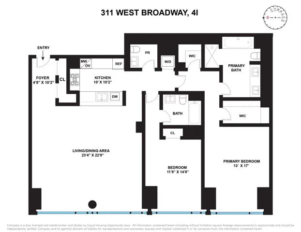 Unit for sale at 311 W Broadway, Manhattan, NY 10013
