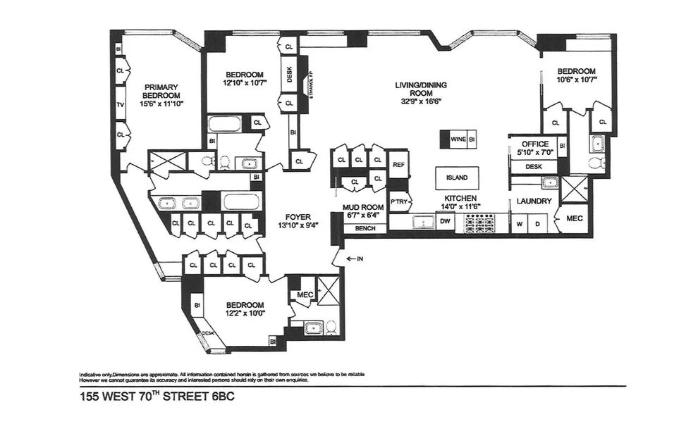 Unit for sale at 155 W 70TH Street, Manhattan, NY 10023