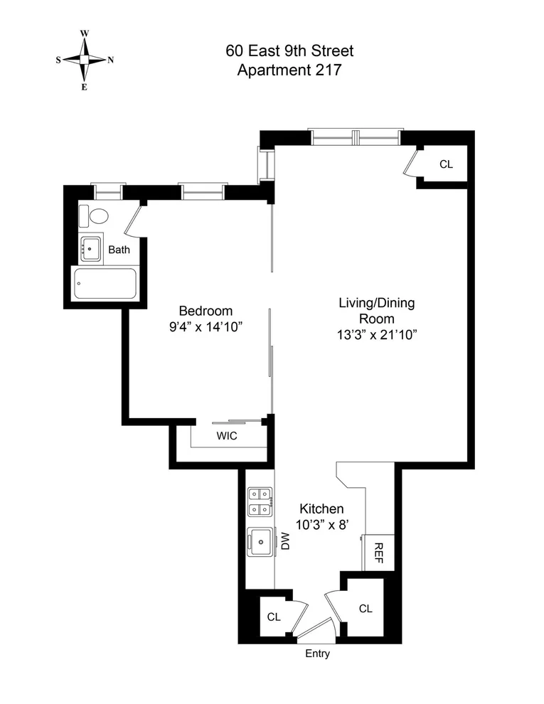 Unit for sale at 60 E 9TH Street, Manhattan, NY 10003