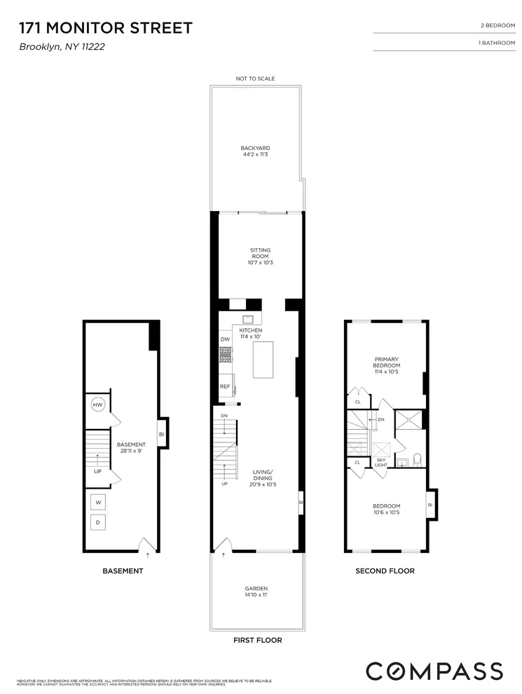 Unit for sale at 171 Monitor Street, Brooklyn, NY 11222