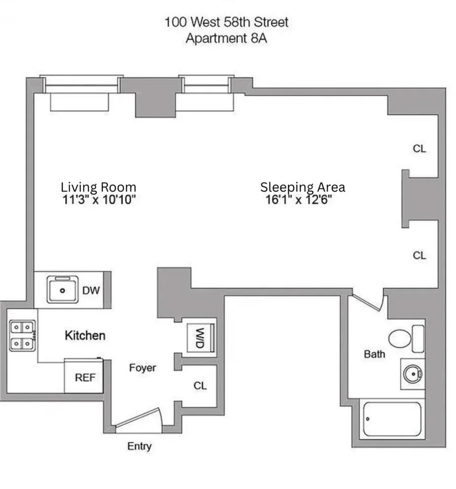 Unit for sale at 100 W 58TH Street, Manhattan, NY 10019