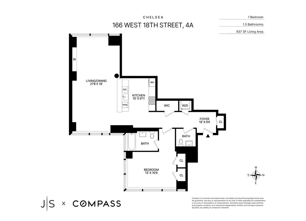 Unit for sale at 166 W 18th Street, Manhattan, NY 10011