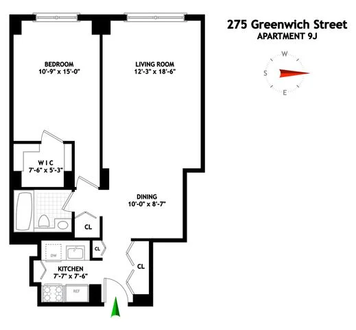 Unit for sale at 275 Greenwich Street, Manhattan, NY 10007