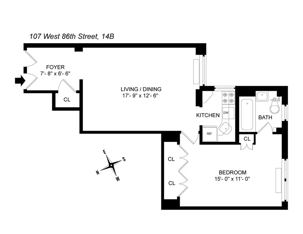Unit for sale at 107 W 86th Street, Manhattan, NY 10024