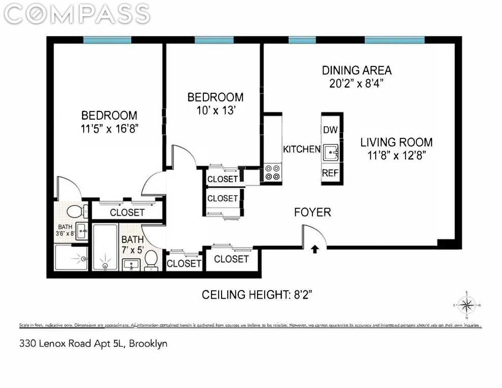 Unit for sale at 330 Lenox Road, Brooklyn, NY 11226