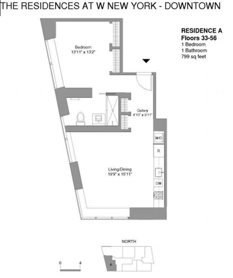 Unit for sale at 123 WASHINGTON Street, Manhattan, NY 10006