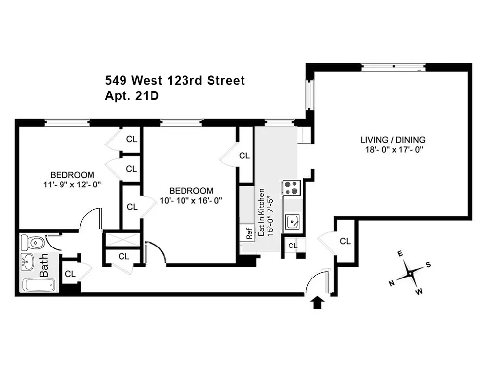 Unit for sale at 549 W 123RD Street, Manhattan, NY 10027